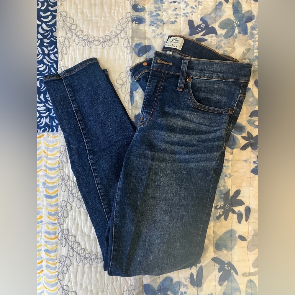 JCrew 8” Toothpick Jeans - Size 30